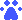 Indigo Cat Paw Print Bullet
